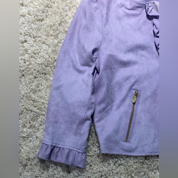 Nanette Lepore Lilac Faux Suede Jacket Sz 4 - Picture 4 of 7